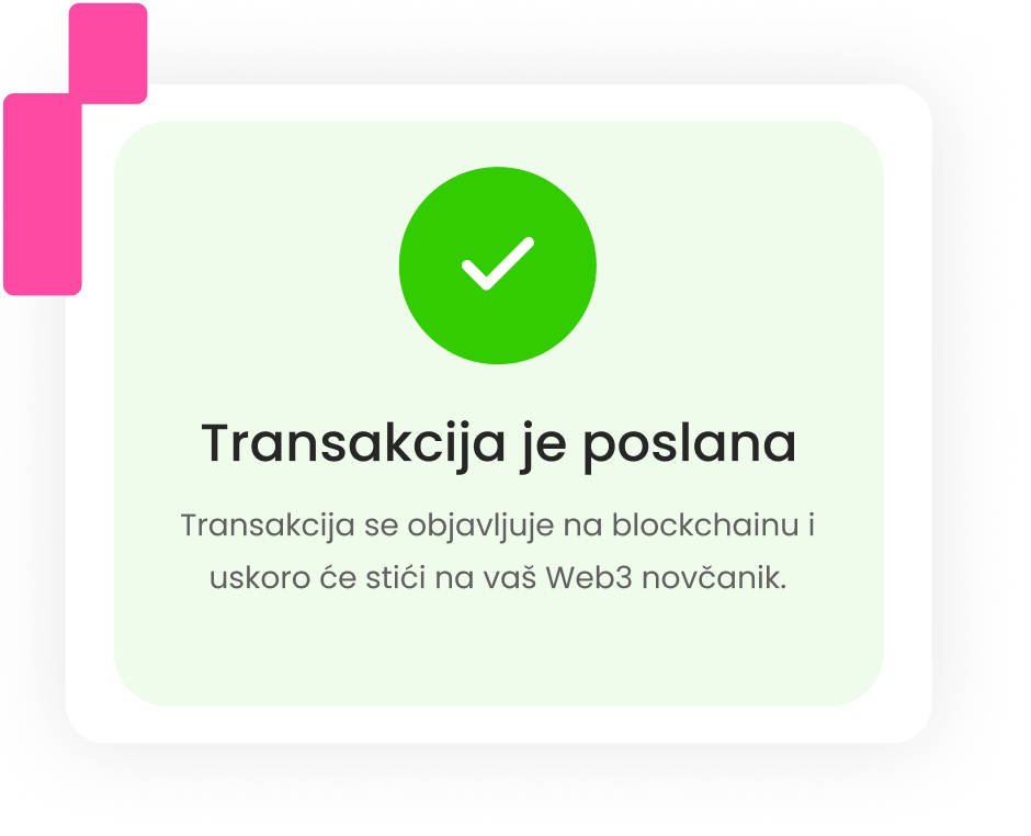 Prodajte svoje tokene u nekoliko sekundi