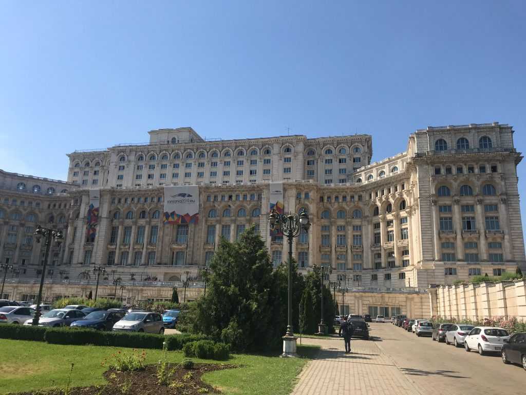 romanian parliament as the venue