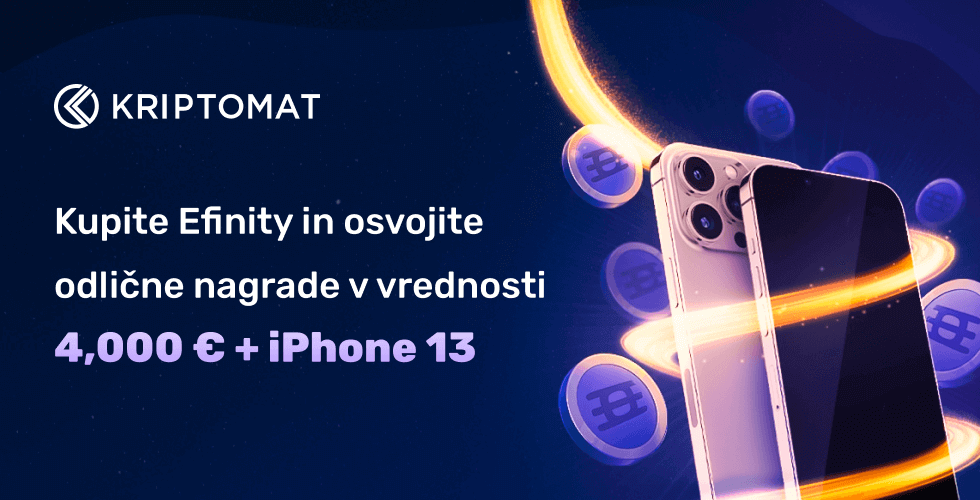 kupite efinity in osvojite odlične nagrade v vrednosti 4,000 € + iphone 13