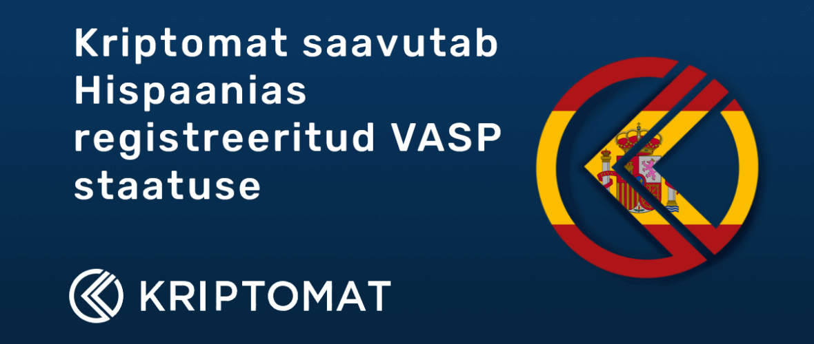 kriptomat saavutab hispaanias registreeritud vasp staatuse